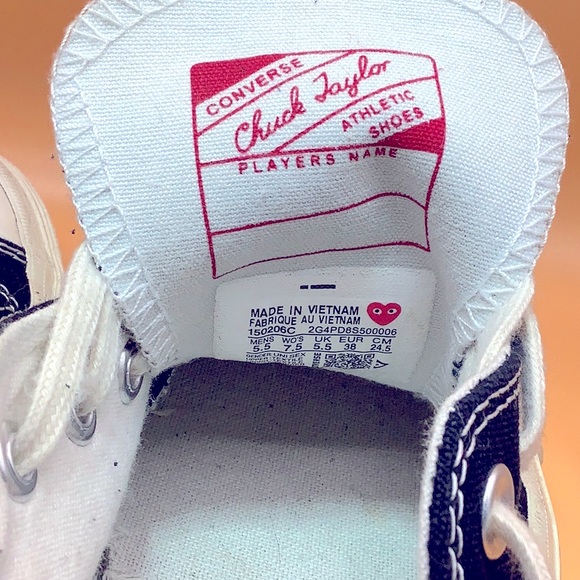 PLAY  Comme dos Garçons Collaboration by Converse All star by Chuck Tailor com - Picture 5 of 9